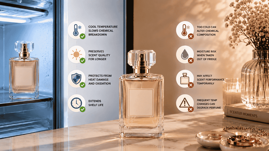 can we keep perfume in the fridge